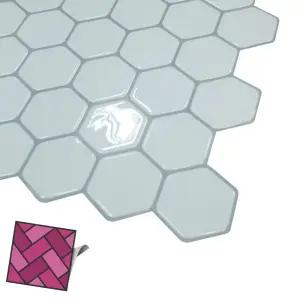 월타일스티커 S54 큰벌집 육각 시트 데코타일 타일스티커 스티커타일