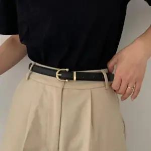 [옷자락]여성 데일리 세련된 원피스 팬츠 스타일 벨트