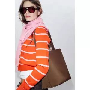 ZARA 숄더 버킷백 - 브라운 6469/610/700 146804