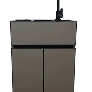 실 세면대 스크럽 욕실 싱크대 면균 가로50폭42높이88cm(수전모델)(20) 세척대