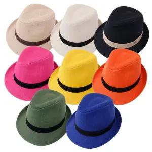 [나비드원]여름 시원한 마 중절모 8color 신사 중년 남성 페도라 모자/21886