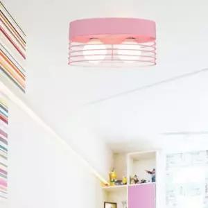 키즈조명 팡팡 2등 LED방등 (블랙/화이트/민트/핑크)/LED 전구포함