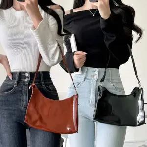 여성 데일리 에나멜 숄더 백 대학생 여자 가방