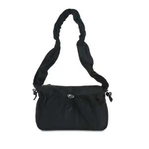 숄더백 여성 캐주얼 곱창끈 주름끈 가방 블랙