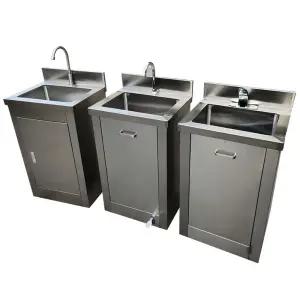 스텐 간이 손 일체형 세척기 위생 수술용 페달 개수대 차단봉 싸인회 거치