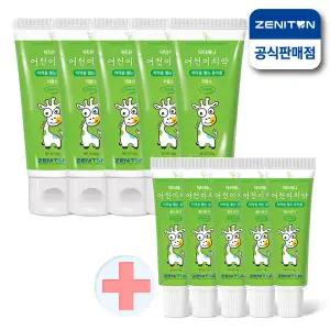 제니튼 닥터제니 저불소 어린이 치약 60g+15g x5개