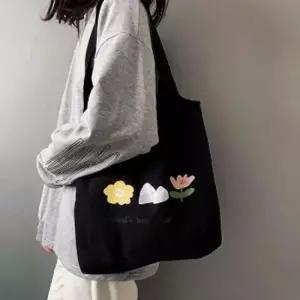 캔버스 에코백 가방 플라워