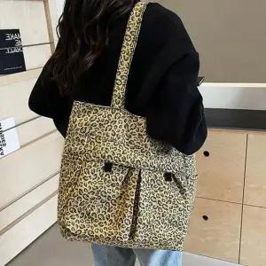 옐로우 쇼퍼 숄더 호피 여성 숄더백 보부상가방 백 데일리