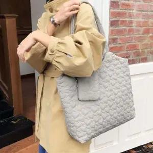 나일론 여자 퀄팅 그레이 가방 백 데일리 가방 숄더백