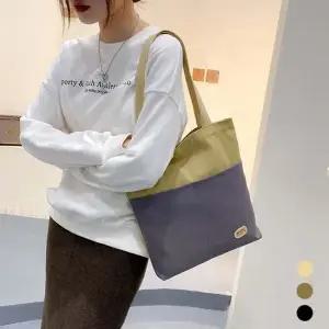 보부상 학생 보조가방 캔버스백 내부포켓 숄더백