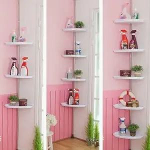 DY 선반 백색코너선반 3단 다용도실 베란다 거실