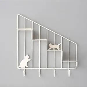 야옹이 미니 선반 화이트) 다용도걸이 주방선반 벽선반 인테리어선반 장식선반