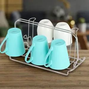 컵걸이 8p) 거치대 받침 홀더 정리대 꽂이 스텐 대형 컵거치대 주방컵걸이 컵꽂이 컵정리