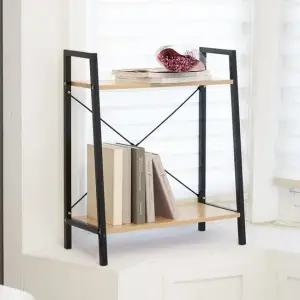 FIXA말뫼스몰2단선반 철재선반 우드선반