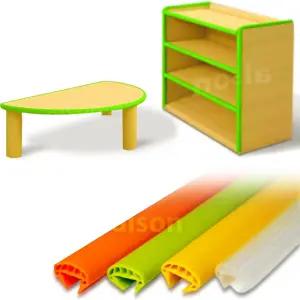 유치원 책상 모서리 반원 보호대 어린이집 가구 라운드 탁자 쿠션 교구 책장 커버 아이방