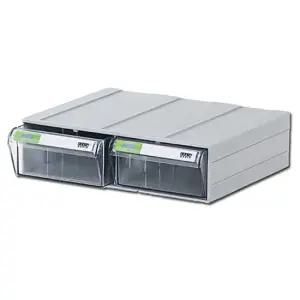 투명 플라스틱서랍장 트윈 서랍식 부품박스 플라스틱통 부품서랍 부품박스 플라스틱서랍