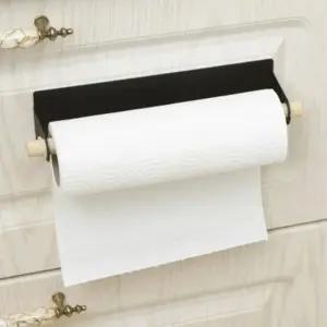 주방걸이 부착식 키친타올걸이 )블랙 키친타월꽂이 주방걸이 행주걸이 주방휴지걸이