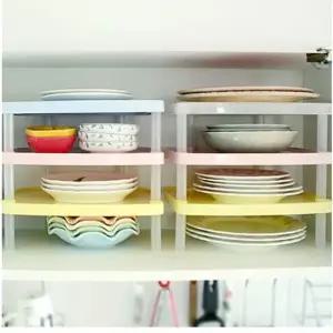 광백 플라팜 접시선반정리대 접시랙 주방수납 주방선반 접시랙 그릇