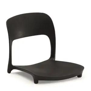 코비아 좌식의자-고정형-블랙 좌식의자 1인용의자 등받이의자 좌식책상의자