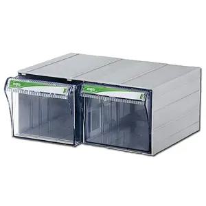 투명 플라스틱서랍장 더블 부품박스 정리함 플라스틱통 부품서랍 부품박스 플라스틱서랍