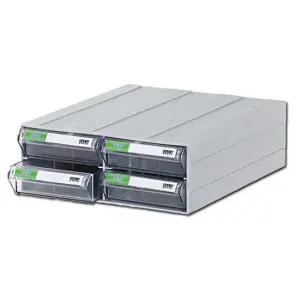 투명 플라스틱서랍장 중형 2단 서랍식 부품박스 플라스틱통 부품서랍 부품박스