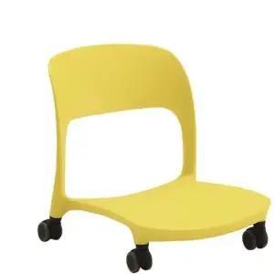 코비아 좌식의자-로라형-옐로우 좌식의자 1인용의자 등받이의자 좌식책상의자