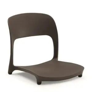 코비아 좌식의자-고정형-브라운 좌식의자 1인용의자 등받이의자 좌식책상의자