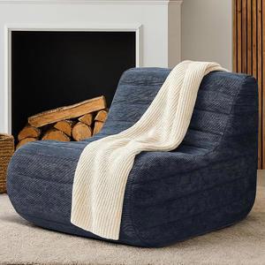 KKDEMA 빈백 사무실 의자 노변 침실 가정용 라운지 소파 거실 메모리 레이지 바닥