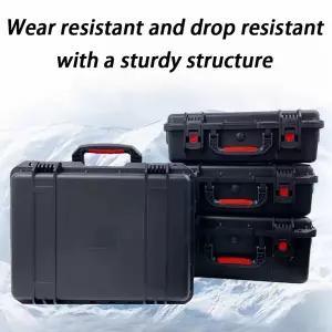 잠금 장치가 있는 휴대용 도구 상자 빈 단단한 플라스틱 케이스 보관 상자 대형 하드 케이스 도구 가방 방