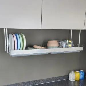 베이직 부착식 식기건조대 싱크대선반 접시 주방 수납