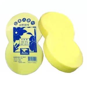 [하프클럽/]세차용 세차스펀지 압축스폰지 압축스펀지 3개