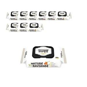 엠보싱 물티슈 네이처 캡형 100매 10개