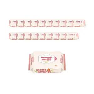 휴대용 미니 물티슈 30매 플레인 20개