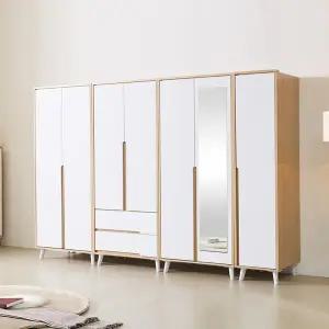 동서가구 프렌드 2서랍 거울 옷장세트 2820 다리형 DF926417