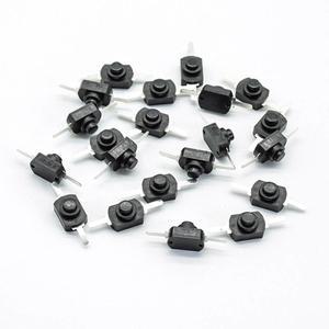 호환 10pcs 1A 30V 2A 250V 화이트/블랙 래칭 On Off 미니 토치 푸시 버튼 스위치
