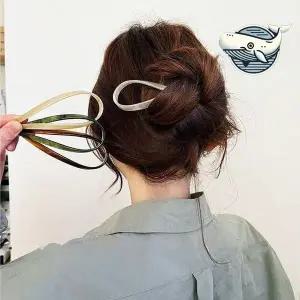 [콩심팥심]세련된 자개 비녀 헤어핀 아름다운 머리장식