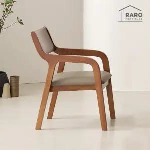 [무료배송] 라로퍼니처 라인 참죽나무 원목 식탁 의자 카페 인테리어 체어 1+1