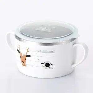 스텐락 어린이 대접 국그릇 탕기 면기 식기 650ml