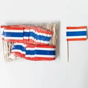 음식데코 국기픽 태국 추천 100개 인기 파티용품 국기 이쑤시개 장식용