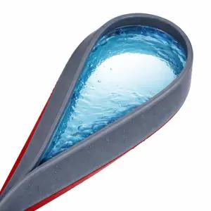 욕실차단 물튀김방지 접착식 실리콘 물막이 회색 1M