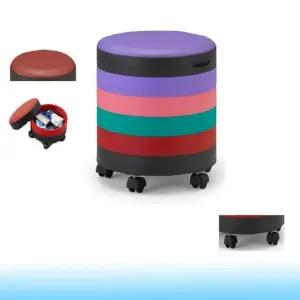 수납 원형 스툴 의자 보조의자 보조 인테리어 수납스툴 벤치 현관 카페 깡통 식당 원형