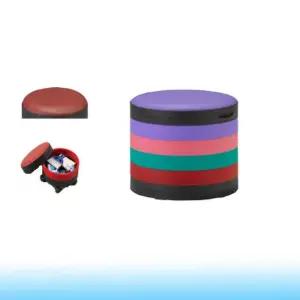 화장대 깡통 스툴 수납 보조 인테리어 거실 스톨 드럼통 깡통 간이 의자 원형