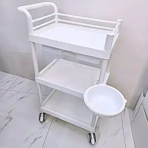 [RIZPICK]이동이 쉬운 트롤리 3단 카트 다용도 웨건