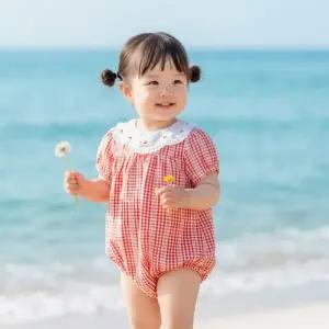 아가방 TC01 아가방 여름 샤샤체크반팔바디수트(RED)_  01T32795893