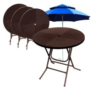 포장마차 플라스틱 테이블 편의점 야외 포차 야외용 파라솔 의자 탁자 간이 정원 야장 5개