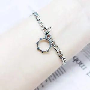 써지컬 학생 우정 커플 하트 자석 해와달 팔찌 실버