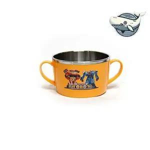 [에이치플러스몰]아기용 스텐 대접 공기 또봇 라면기 방수 안전