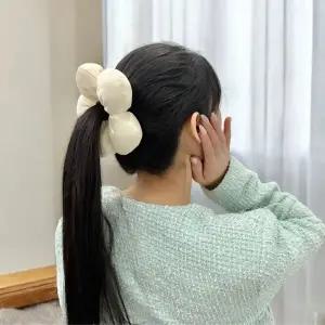 대왕 꽃 포니테일 머리끈