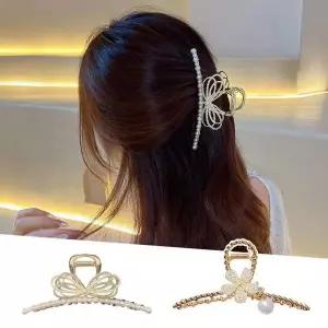 진주 집게핀 2type ELH050 머리핀 집게핀 쥬얼리 헤어핀 패션잡화 헤어