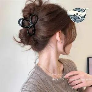 여성 헤어 악세사리 리본 긴머리 집게핀 세련된 미니집게핀